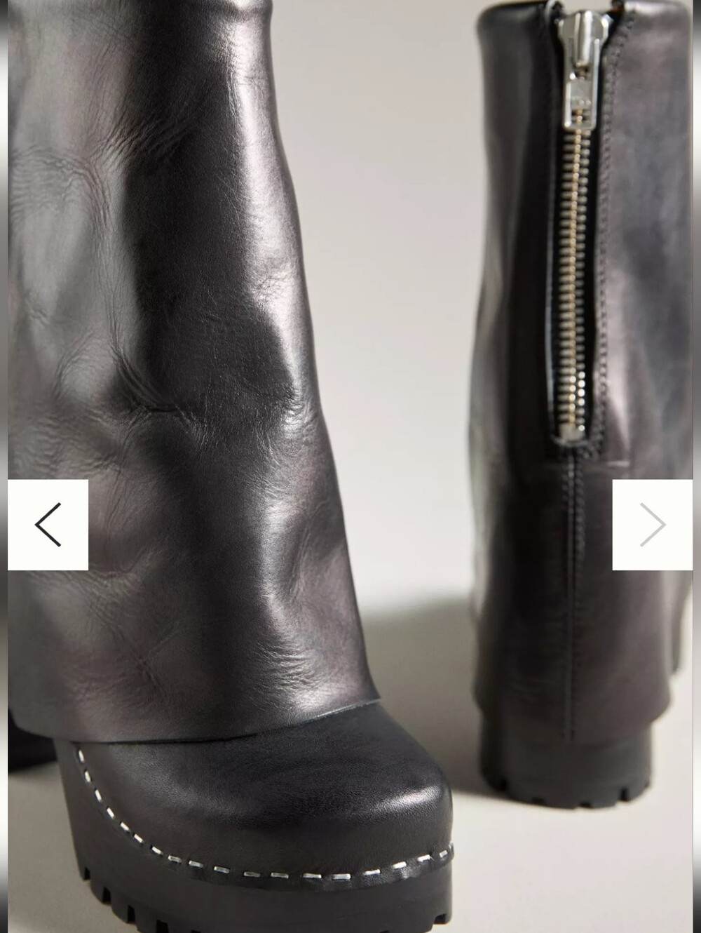 Swedish Hasbeens Black Bootcut Boot Size 37 - Picture 9 of 11